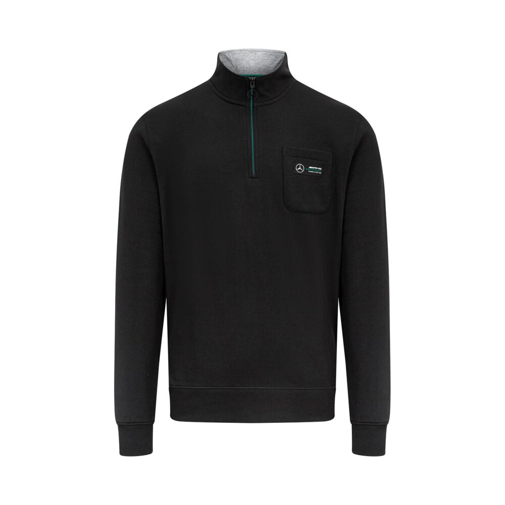 MERCEDES AMG PETRONAS FANWEAR 1/4 ZIP SWEAT