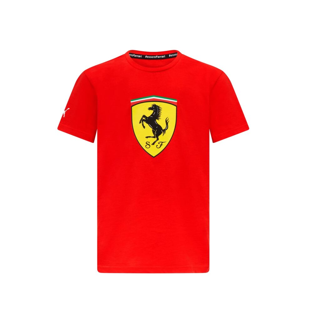 FERRARI FANWEAR KIDS LARGE SHIELD TEE