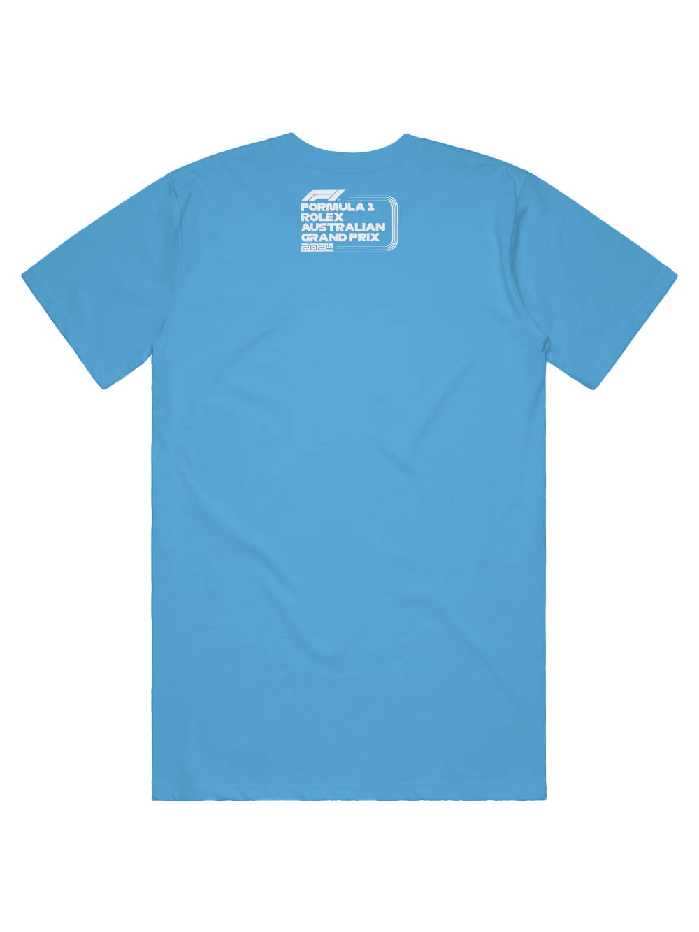 2024 Formula 1 Event Mens Tonal Blue Graphic T-Shirt