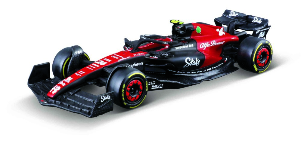 "Bburago F1 1:43 Alfa Romeo Orlen C43, WB #24 (Guanyu Zhou)"