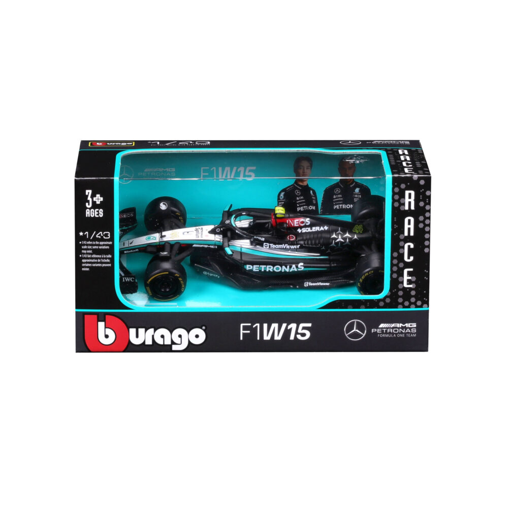 Bburago F1 1:43 Mercedes 2024, WB #44 Hamilton - Image 2