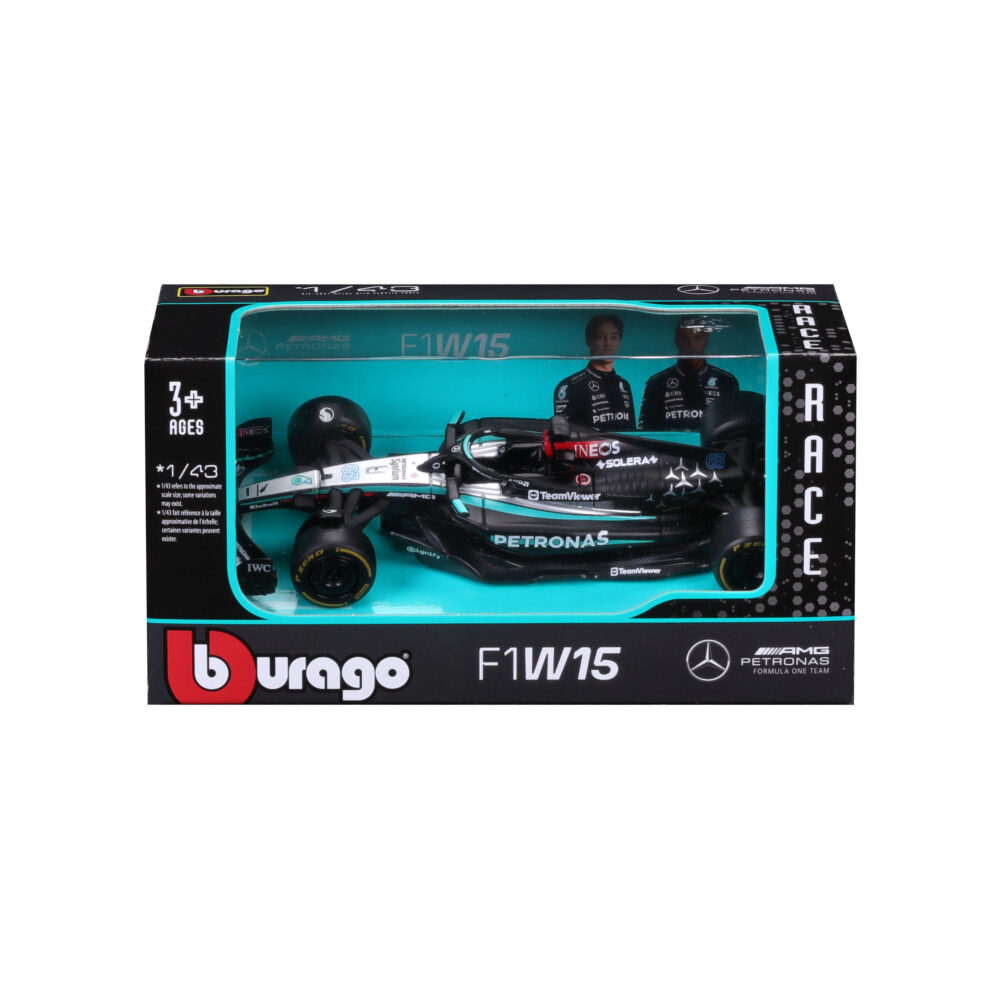 Bburago F1 1:43 Mercedes 2024, WB #63 Russell - Image 2