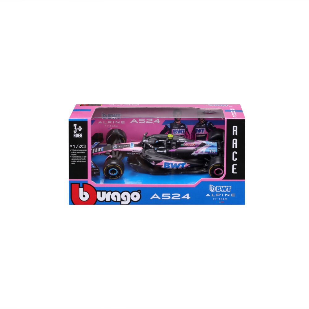 Bburago F1 1:43 BWT Alpine A524, WB #10 Gasley - Image 2