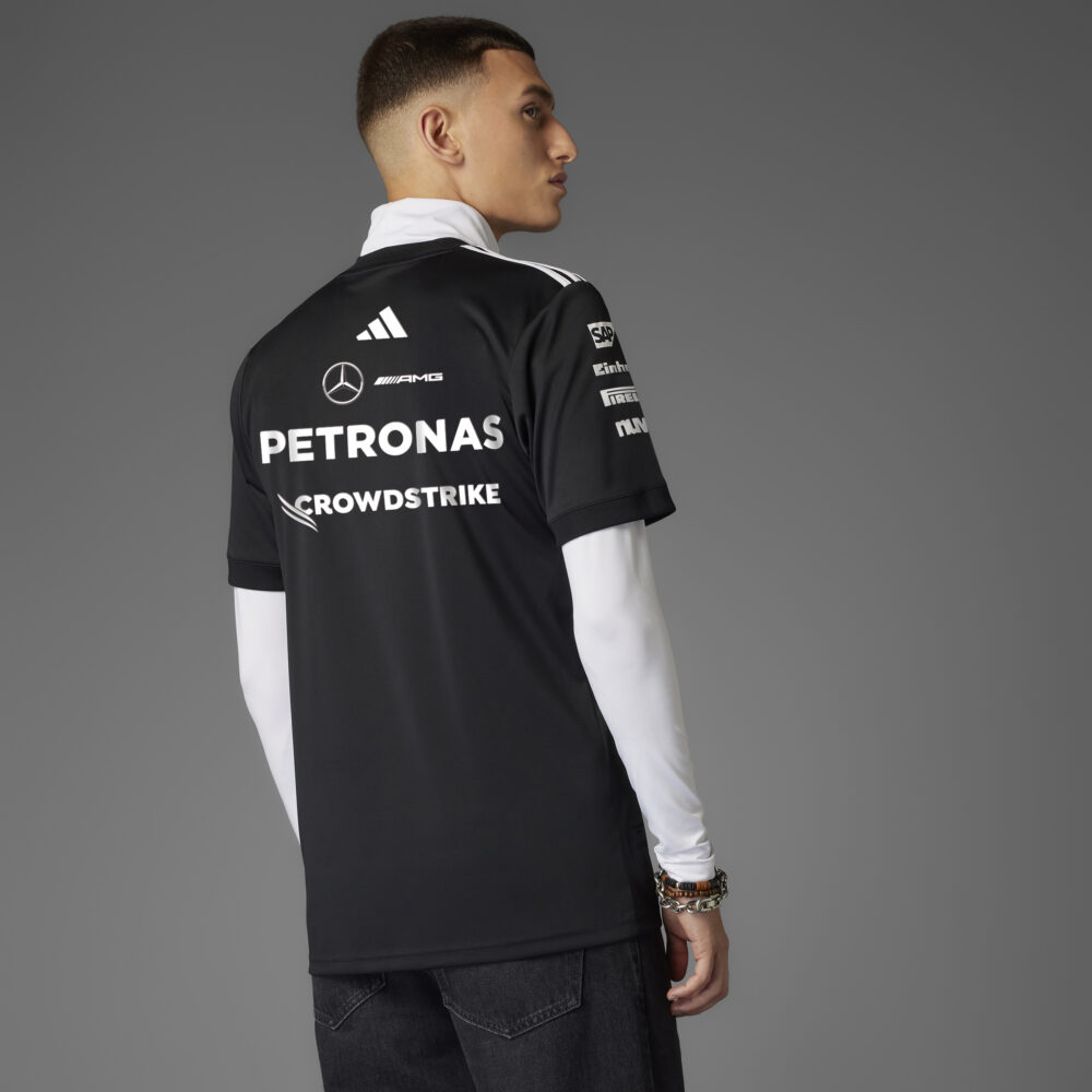 MERCEDES - AMG PETRONAS FORMULA ONE TEAM DRIVER JERSEY REPLICA BLACK MENS - Image 6